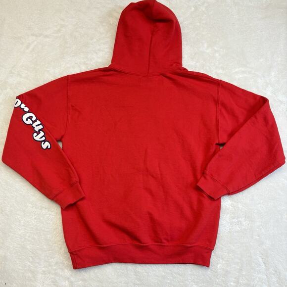 Child's Play - CHUCKY - I’m Your Friend To The End Good Guys Red Hoodie Size S - Picture 9 of 10
